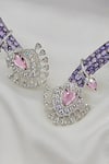 kavipushp_Royal Sapphire Bliss Necklace Jewellery Set _Online_at_Aza_Fashions