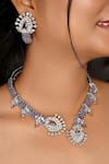 kavipushp_Royal Sapphire Bliss Necklace Jewellery Set _at_Aza_Fashions