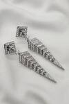 kavipushp_Silver Plated Crystals Bling Silver-plated Party Wear Necklace Set _Online_at_Aza_Fashions