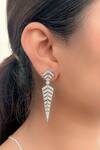 Shop_kavipushp_Silver Plated Crystals Bling Silver-plated Party Wear Necklace Set _Online_at_Aza_Fashions
