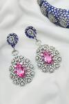 Shop_kavipushp_Cz Pink Stone Choker Necklace Jewellery Set _Online_at_Aza_Fashions