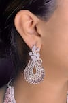 kavipushp_Ad Pink Stone Choker Necklace Jewellery Set _Online_at_Aza_Fashions