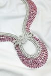 Shop_kavipushp_Ad Pink Stone Choker Necklace Jewellery Set _Online_at_Aza_Fashions