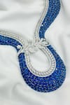Shop_kavipushp_Ad Blue Stone Choker Necklace Jewellery Set _Online_at_Aza_Fashions