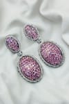 Buy_kavipushp_Dazzling Pink Drop Earrings _Online_at_Aza_Fashions
