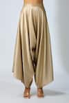 Shop_Prisho_Cream Dori Embroidered Kaftan And Draped Pant Set _Online_at_Aza_Fashions