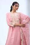 Shop_Prisho_Pink Lampi Embroidered Kurta Set _Online_at_Aza_Fashions