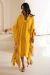 Buy_Avaha_Yellow Piyar Kaftan _at_Aza_Fashions