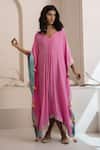 Buy_Avaha_Gulaliya Pink Kaftan _at_Aza_Fashions