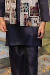 Taber Tikri_Designer Blue Kurta Set For Boys _Online_at_Aza_Fashions