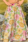 Shop_Taber Tikri_Multi Color Floral Print Designer Lehenga Set For Girls _Online_at_Aza_Fashions