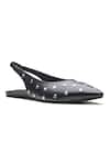 Buy_Dang Shoes_Black Studded Slingback Flats _at_Aza_Fashions