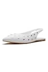 Buy Dang Shoes White Studded Nappa Leather Flats at Aza Fashions Buy_Dang Shoes_White Studded Nappa Leather Flats _at_Aza_Fashions
