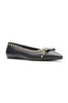 Buy_Dang Shoes_Black Studded Nappa Leather Flats _at_Aza_Fashions