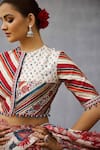 Shop_Torani_Multi Color Round Neck Coromandel Kashvi Designer Blouse _Online_at_Aza_Fashions