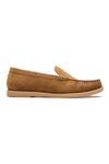 Dang Shoes_Cobalt Cognac Suede Leather Loafers _Online_at_Aza_Fashions