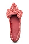 Shop_Dang Shoes_Red Polka Dot Bow Wedge _at_Aza_Fashions