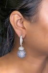 Buy_kavipushp_Minimalist Purple Hanging Danglers And Drops _at_Aza_Fashions