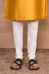 Gargee Designers_Yellow Embroidered Mustard Kurta Set _Online_at_Aza_Fashions