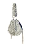 Shop_Nazaakat By Samara Singh_Blue Beads Velvet Embellished Potli Bag _Online_at_Aza_Fashions