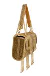 Buy_Nazaakat By Samara Singh_Gold Beads, Fringe Beaded Clutch Bag _Online_at_Aza_Fashions