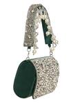 Buy Nazaakat By Samara Singh Green Rhinestones, Pearls Embellished Velvet Clutch Bag Online at Aza Fashions Buy_Nazaakat By Samara Singh_Green Rhinestones, Pearls Embellished Velvet Clutch Bag _Online_at_Aza_Fashions