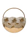 Shop Nazaakat By Samara Singh Gold Beads Embellished Clutch Bag at Aza Fashions Shop_Nazaakat By Samara Singh_Gold Beads Embellished Clutch Bag _at_Aza_Fashions