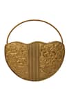 Shop Nazaakat By Samara Singh Gold Beads Embellished Clutch Bag Online at Aza Fashions Shop_Nazaakat By Samara Singh_Gold Beads Embellished Clutch Bag _Online_at_Aza_Fashions