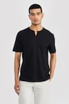 Buy_PERONA_Designer Black T-shirt _at_Aza_Fashions