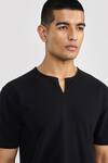 Buy_PERONA_Designer Black T-shirt _Online_at_Aza_Fashions