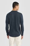 Shop_PERONA_Hendrick Blue Long Sleeve T-shirt _at_Aza_Fashions