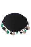 Shop_Nazaakat By Samara Singh_Black Beads, Tassels Embroidered Eye Motif Handbag _Online_at_Aza_Fashions