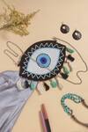 Buy Nazaakat By Samara Singh Black Beads, Tassels Embroidered Eye Motif Handbag at Aza Fashions Buy_Nazaakat By Samara Singh_Black Beads, Tassels Embroidered Eye Motif Handbag _at_Aza_Fashions
