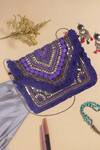 Buy Nazaakat By Samara Singh Purple Sequins, Beads Designer Embroidered Handbag at Aza Fashions Buy_Nazaakat By Samara Singh_Purple Sequins, Beads Designer Embroidered Handbag _at_Aza_Fashions