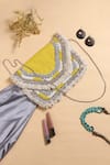 Buy Nazaakat By Samara Singh Yellow Sequins, Beads Embellished Silk Handbag at Aza Fashions Buy_Nazaakat By Samara Singh_Yellow Sequins, Beads Embellished Silk Handbag _at_Aza_Fashions