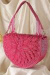 Buy Nazaakat By Samara Singh Pink Beads Designer Silk Handbag With Detachable Handle at Aza Fashions Buy_Nazaakat By Samara Singh_Pink Beads Designer Silk Handbag With Detachable Handle _at_Aza_Fashions