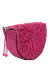 Buy_Nazaakat By Samara Singh_Pink Beads Designer Silk Handbag With Detachable Handle _Online_at_Aza_Fashions