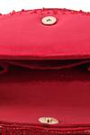 Shop_Nazaakat By Samara Singh_Red Beads, Sequins Beaded Silk Handbag _Online_at_Aza_Fashions