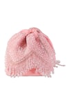 Shop_Nazaakat By Samara Singh_Pink Beads, Sequins Beaded Potli Handbag _Online_at_Aza_Fashions