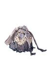 Nazaakat By Samara Singh Gray Beads Designer Silk Potli Bag With Handle Online at Aza Fashions Nazaakat By Samara Singh_Gray Beads Designer Silk Potli Bag With Handle _Online_at_Aza_Fashions