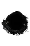 Nazaakat By Samara Singh_Black Beads, Fringe Designer Silk Potli Bag _Online_at_Aza_Fashions
