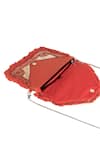 Buy_Samyukta Singhania_Red Beads, Sequins Silk Designer Handbag _Online_at_Aza_Fashions