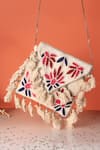 Buy Nazaakat By Samara Singh Multi Color Embroidery, Tassels Designer Handbag With Sling at Aza Fashions Buy_Nazaakat By Samara Singh_Multi Color Embroidery, Tassels Designer Handbag With Sling _at_Aza_Fashions