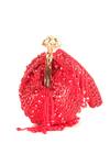 Buy_Nazaakat By Samara Singh_Red Sequins, Beads Designer Silk Handbag_Online_at_Aza_Fashions