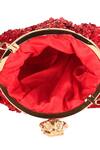 Shop_Nazaakat By Samara Singh_Red Sequins, Beads Designer Silk Handbag_Online_at_Aza_Fashions
