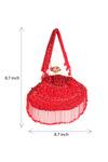 Buy_Nazaakat By Samara Singh_Red Sequins, Beads Designer Silk Handbag
