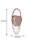 Buy_Nazaakat By Samara Singh_Rose Gold Chains Heart Shaped Designer Handbag_Online_at_Aza_Fashions