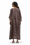 Shop_Mimamsaa_Green Vaidehi Floral Print Kaftan _at_Aza_Fashions