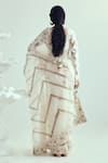 Shop_WABI SABI BY ANSHUM-RITESH_Ivory Organza Saree With Stitched Blouse _at_Aza_Fashions