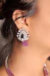 Shop_kavipushp_Royal Sapphire Bliss Dual Tone Necklace Jewellery Set _Online_at_Aza_Fashions